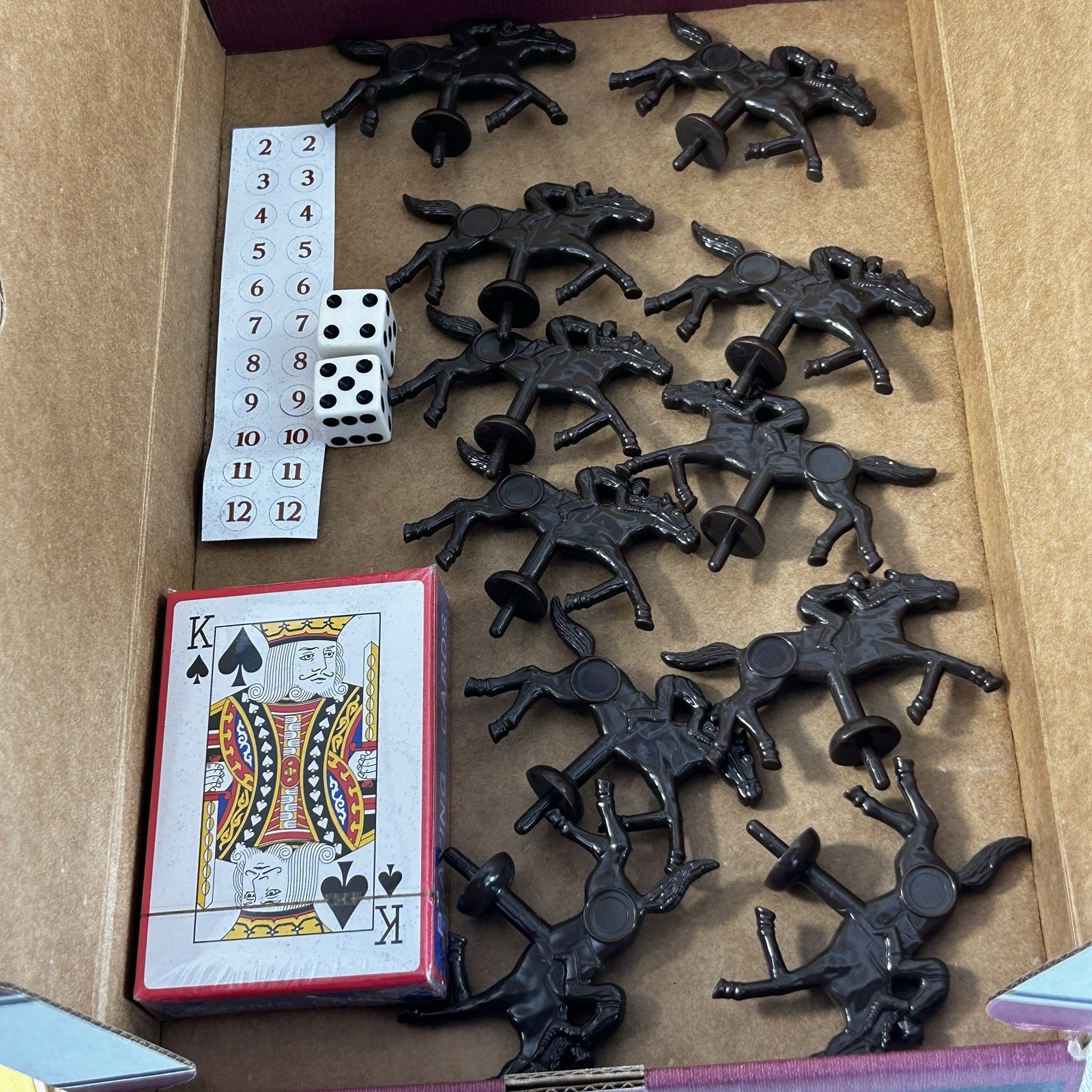 Across The Board Horse Racing Game Horse Racing Game Heavy Wood Board VTG.