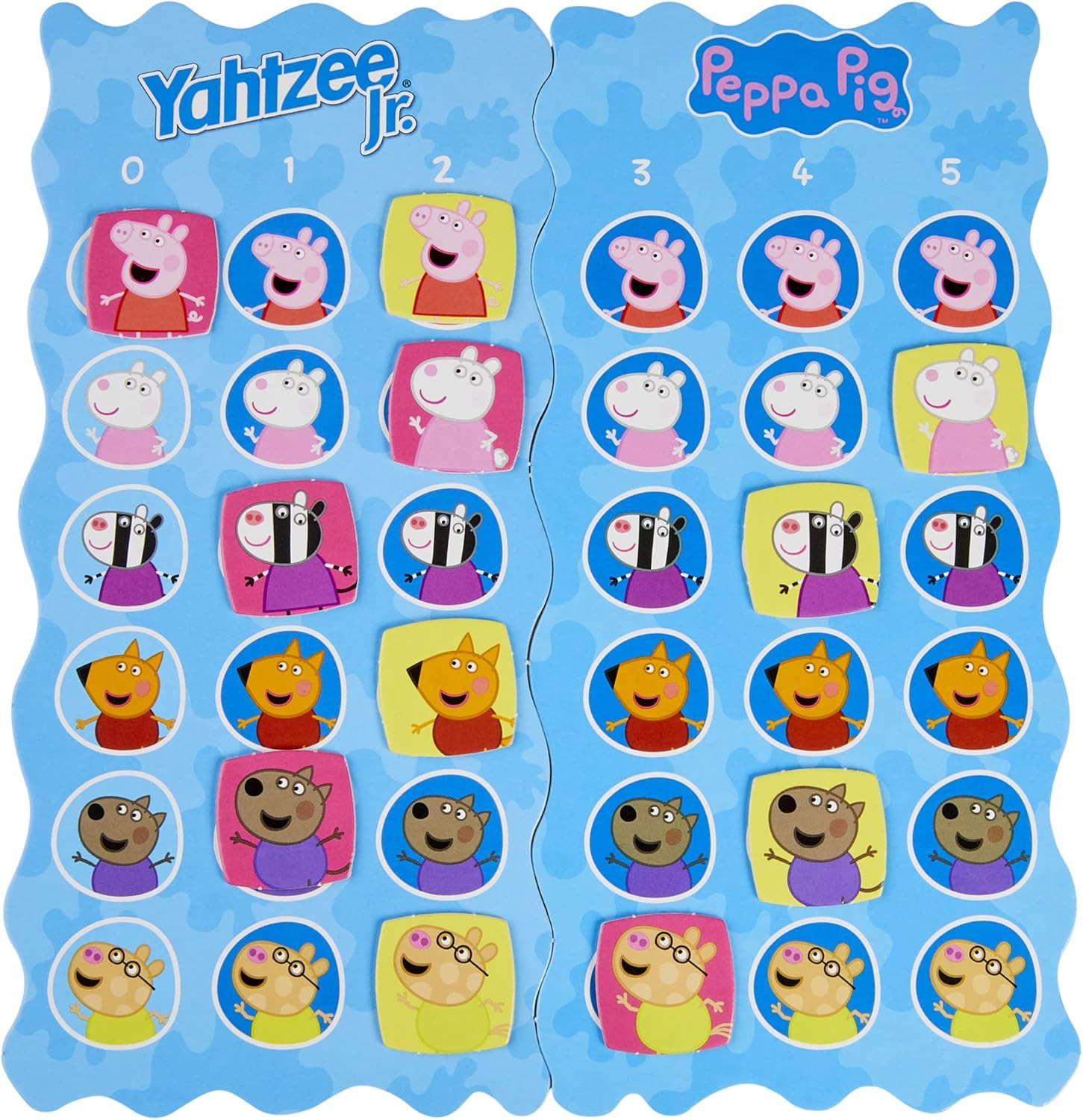 Hasbro Gaming Yahtzee Jr.: Peppa Pig Edition Board Game for Kids Ages 4 and Up,