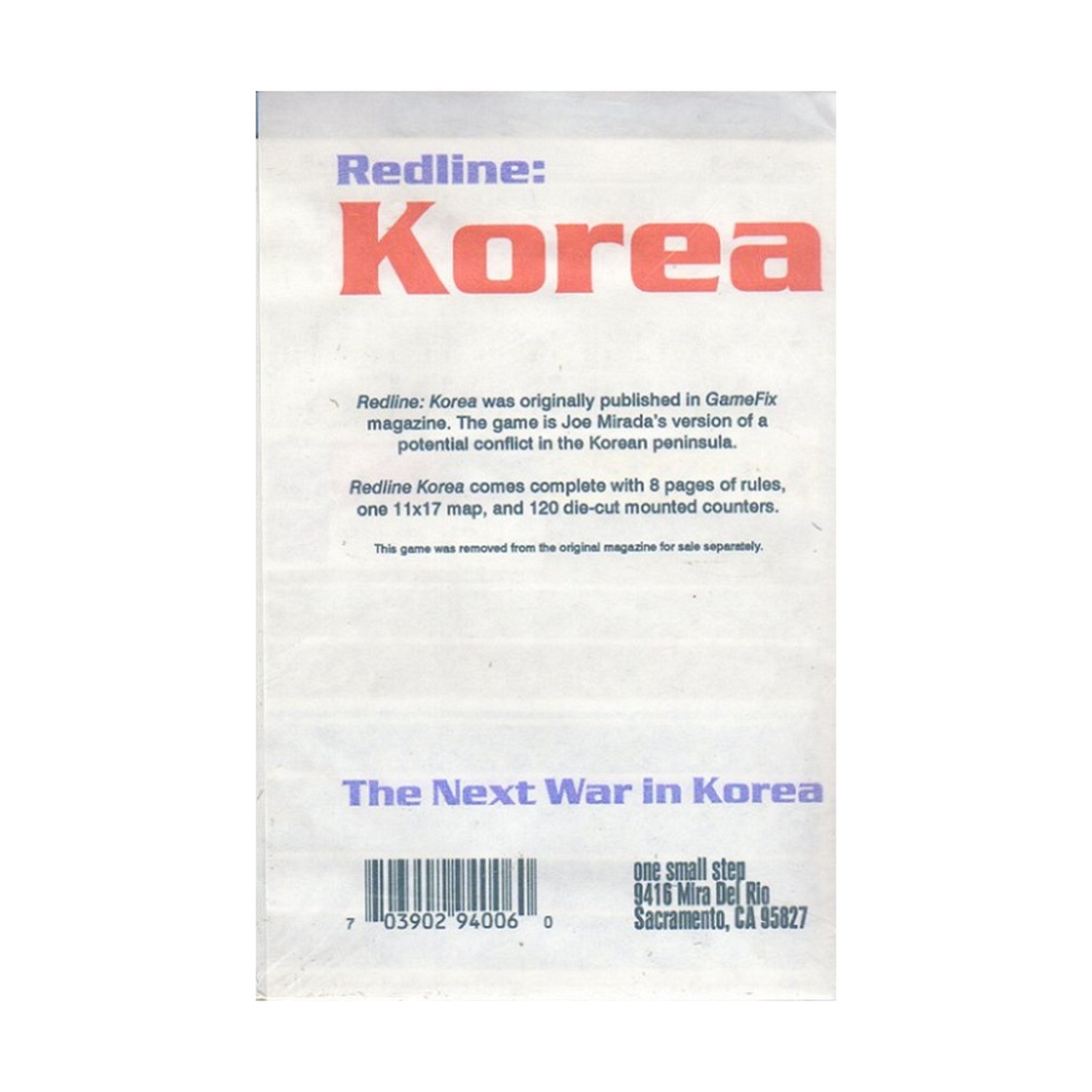 One Small Step Wargame Redline – Korea Bag EX