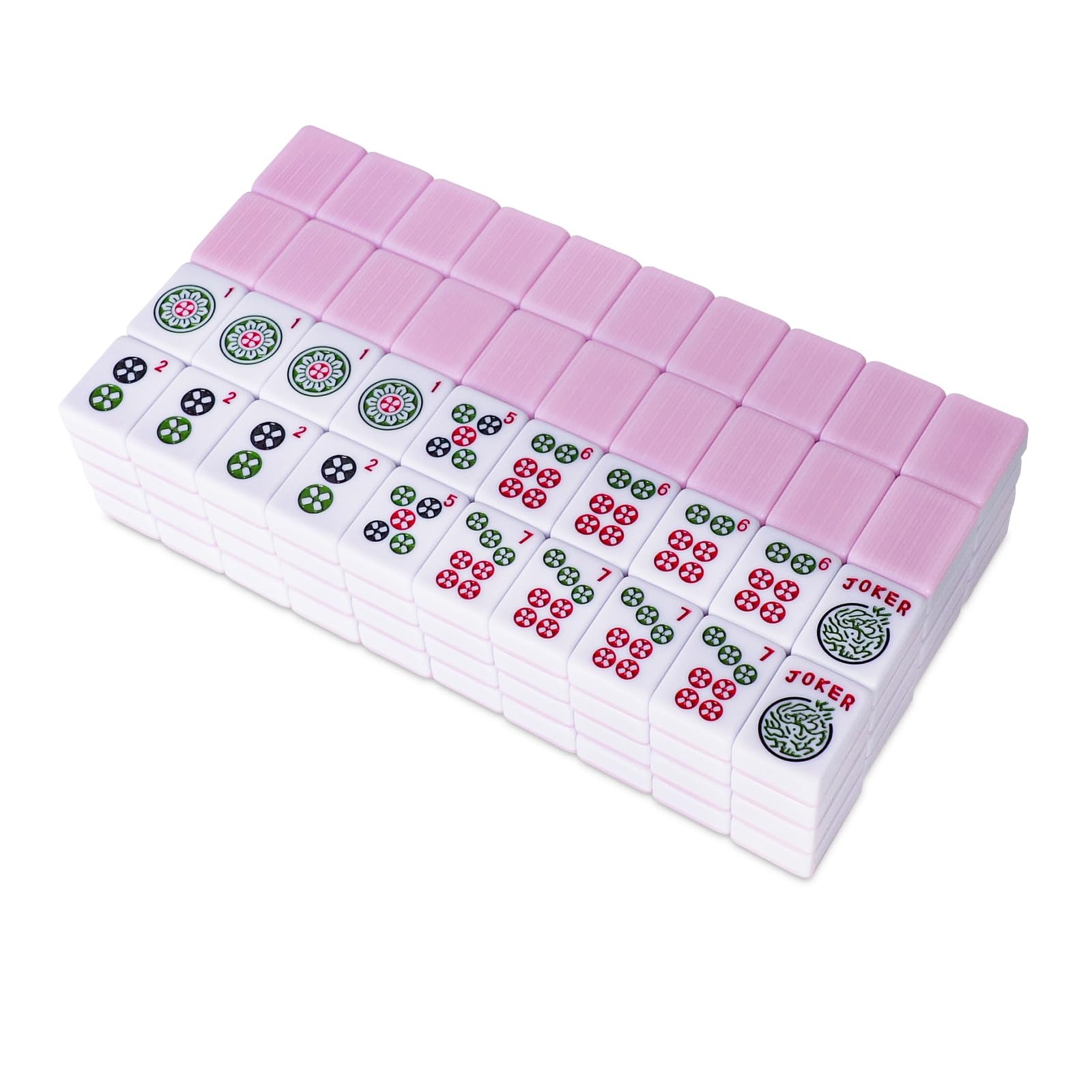 TIASUSAN American Mahjong Tile 3 inches (W) x 5 (L) x 1 inch (H), Pink