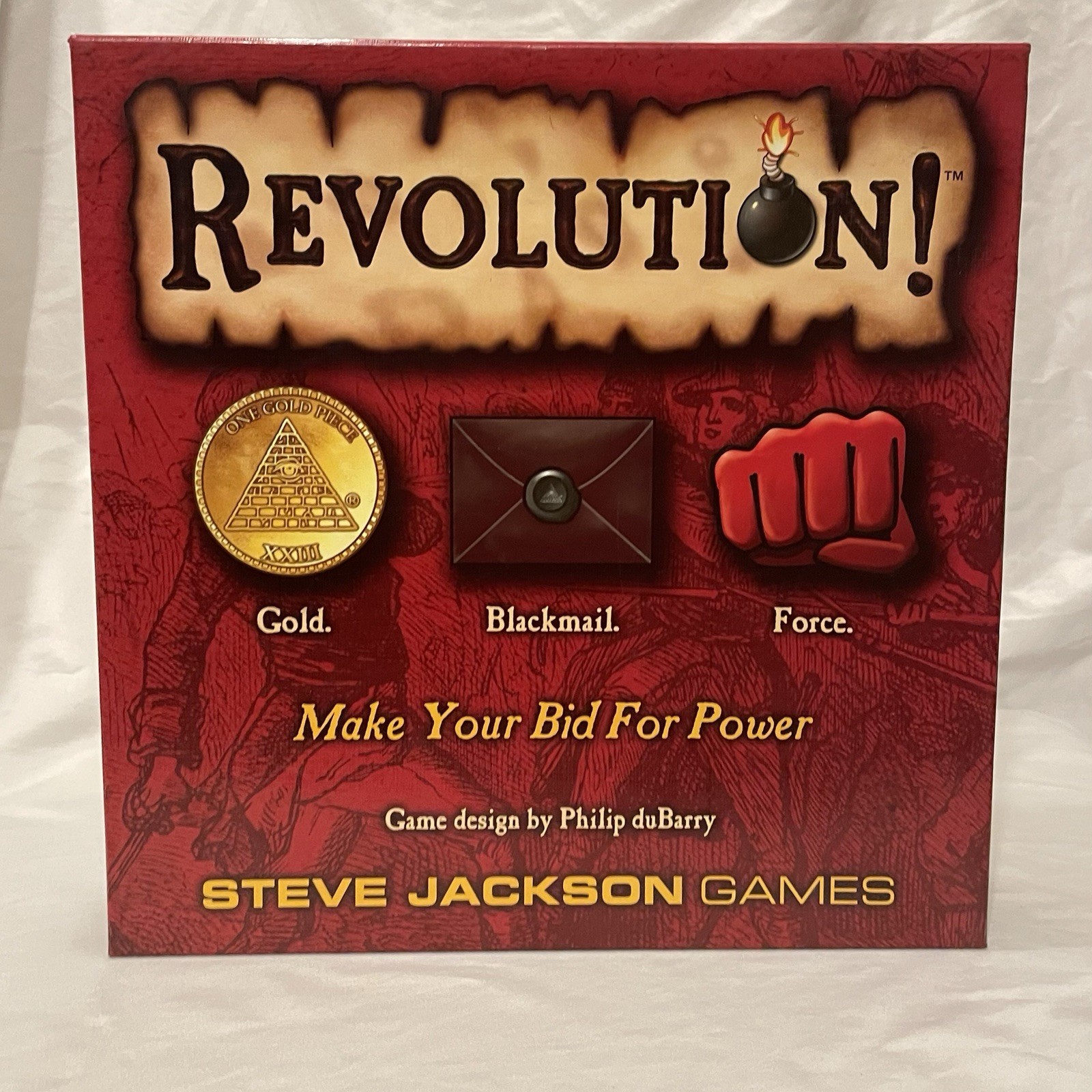 Revolution! Board Game Steve – Jackson Games First Edition, 100% complete – Used