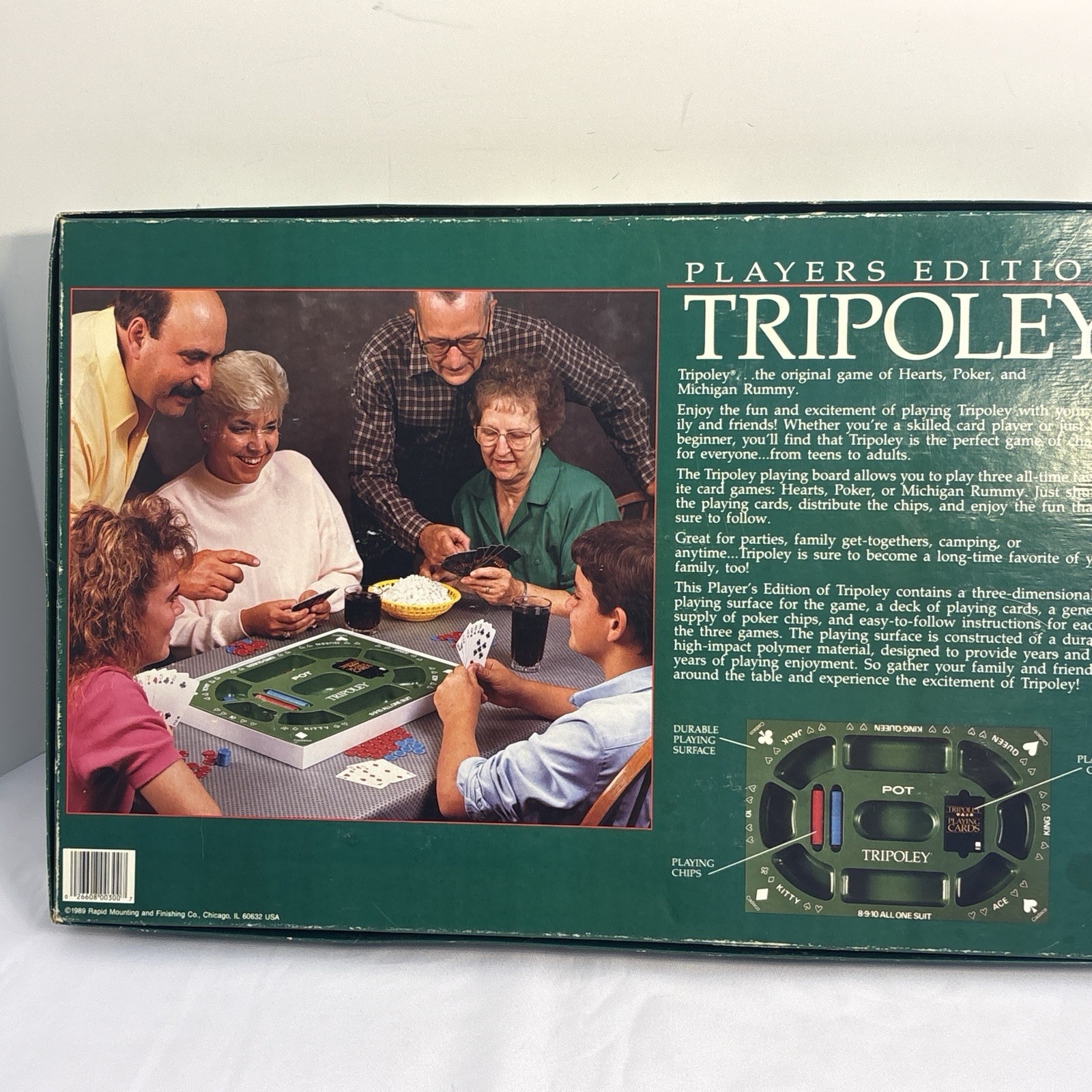 Tripoley 1968 Cadaco No. 300 Special Edition Substitute Chips READ Board Game