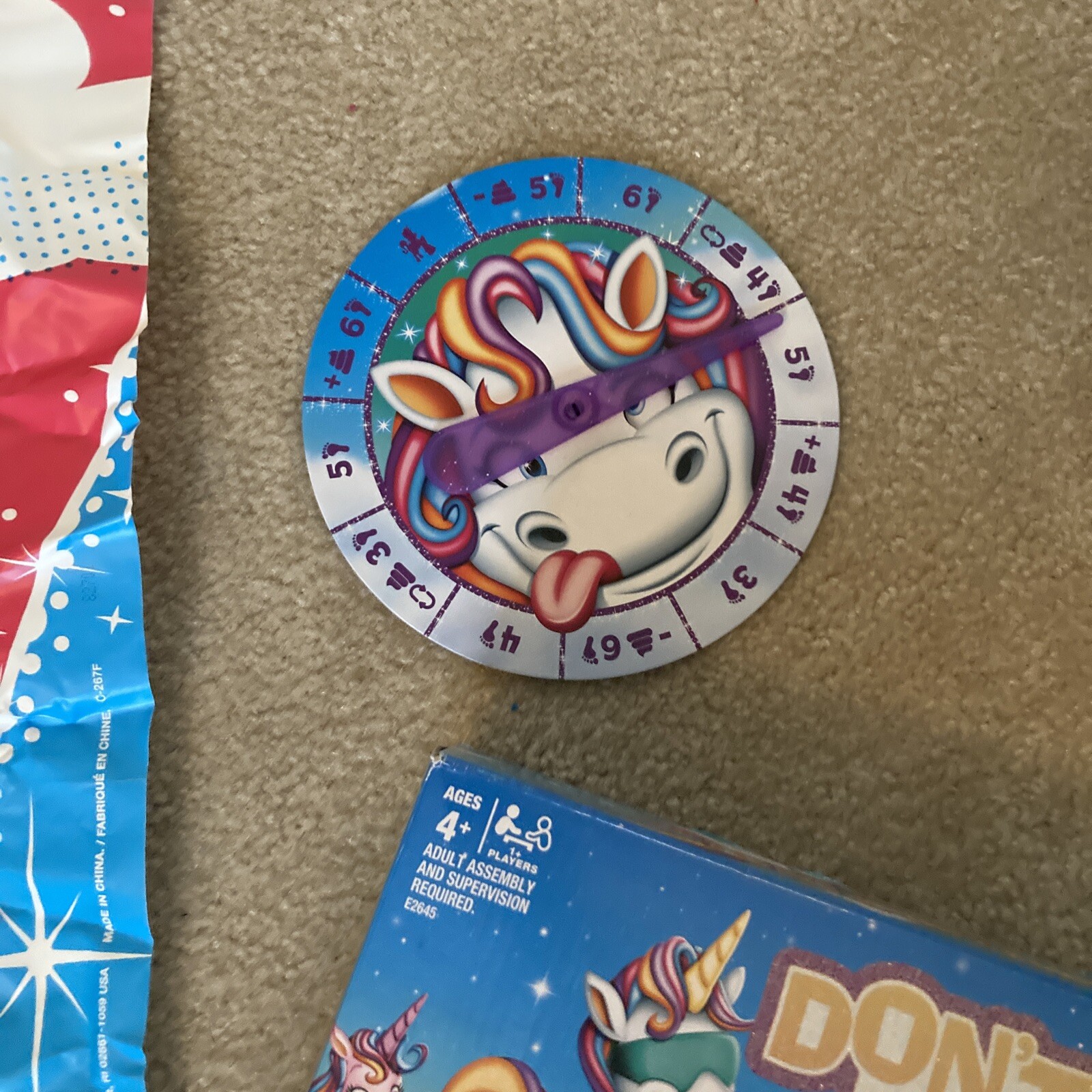 Hasbro Gaming Don’t Step in It Game Unicorn Edition 4years and up