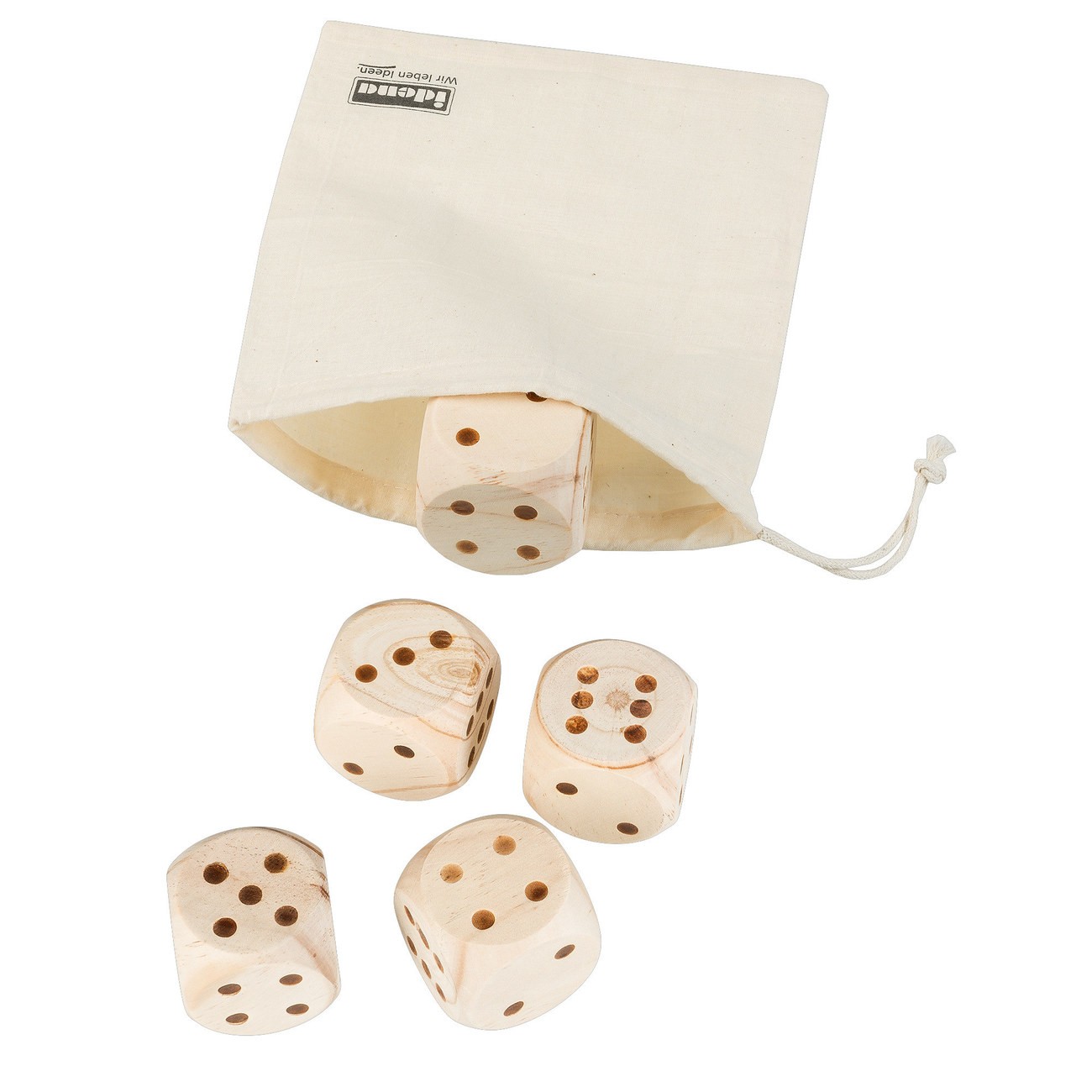 Wooden Cubes XXL Set of 5, FSC® 100% with Transport and Storage Bag…