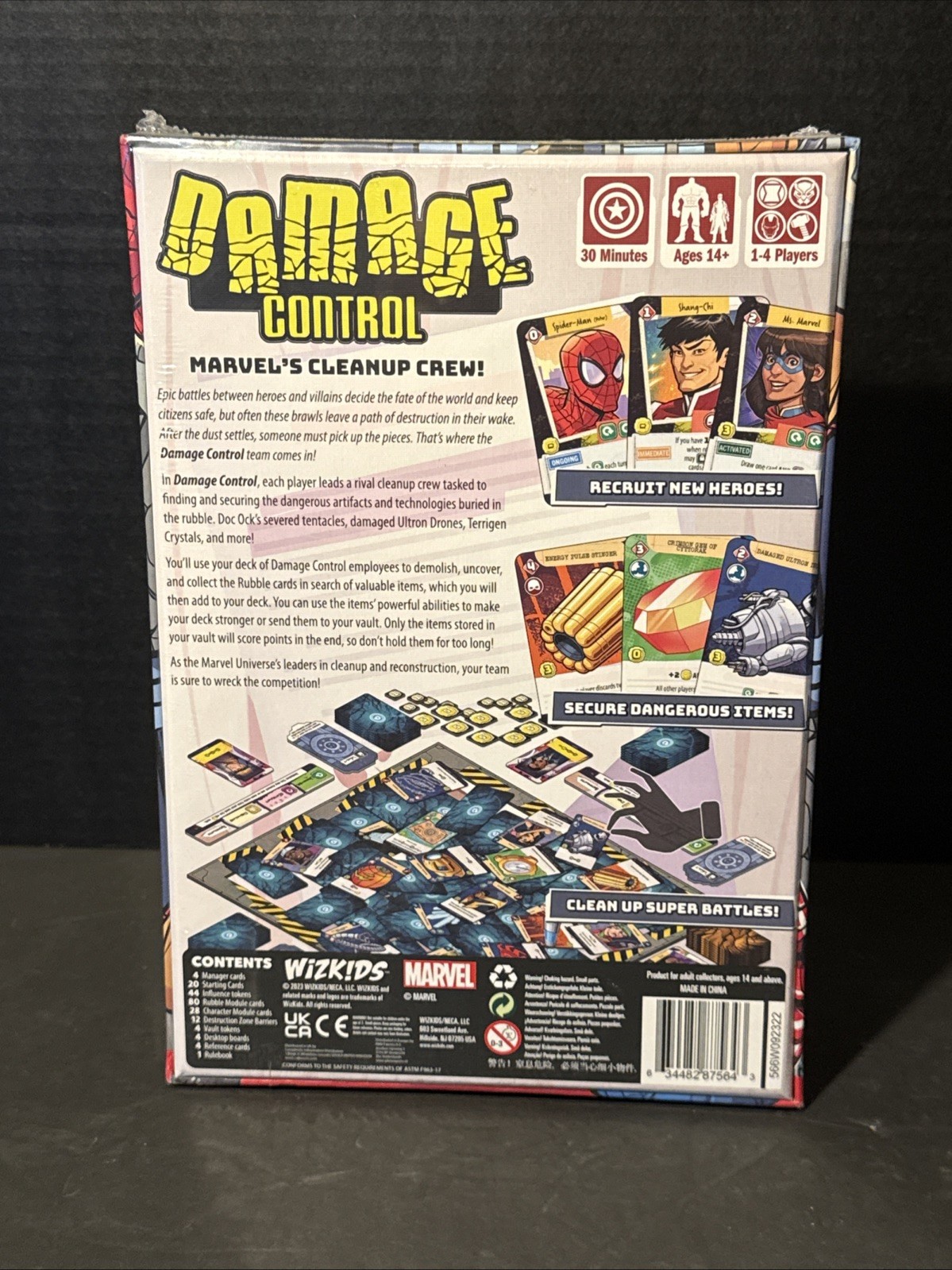 Damage Control Marvel Wizk!ds Board Game 14+ NIB 7A