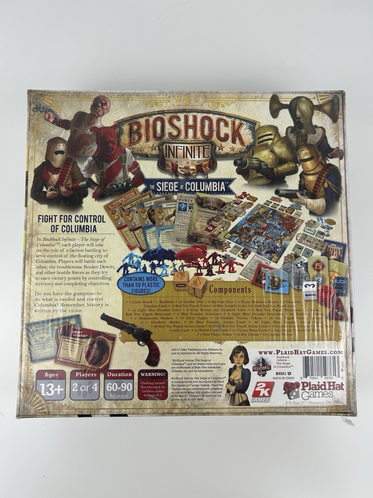 BioShock Infinite: The Siege of Columbia Board Game – BRAND NEW Plaid Hat Games