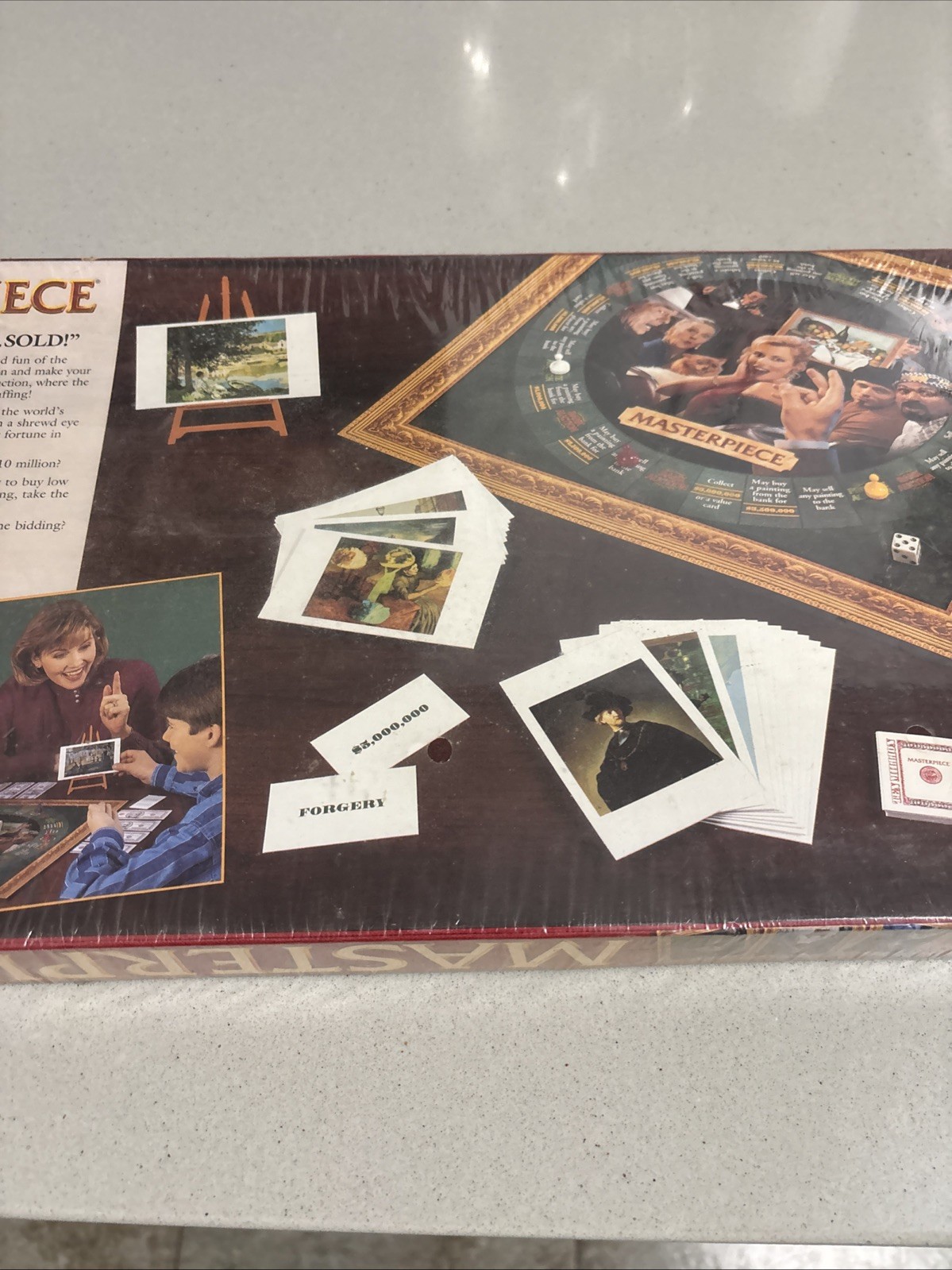 Vintage Masterpiece Classic Art Auction Game 1996 Parker Bros. New/Sealed
