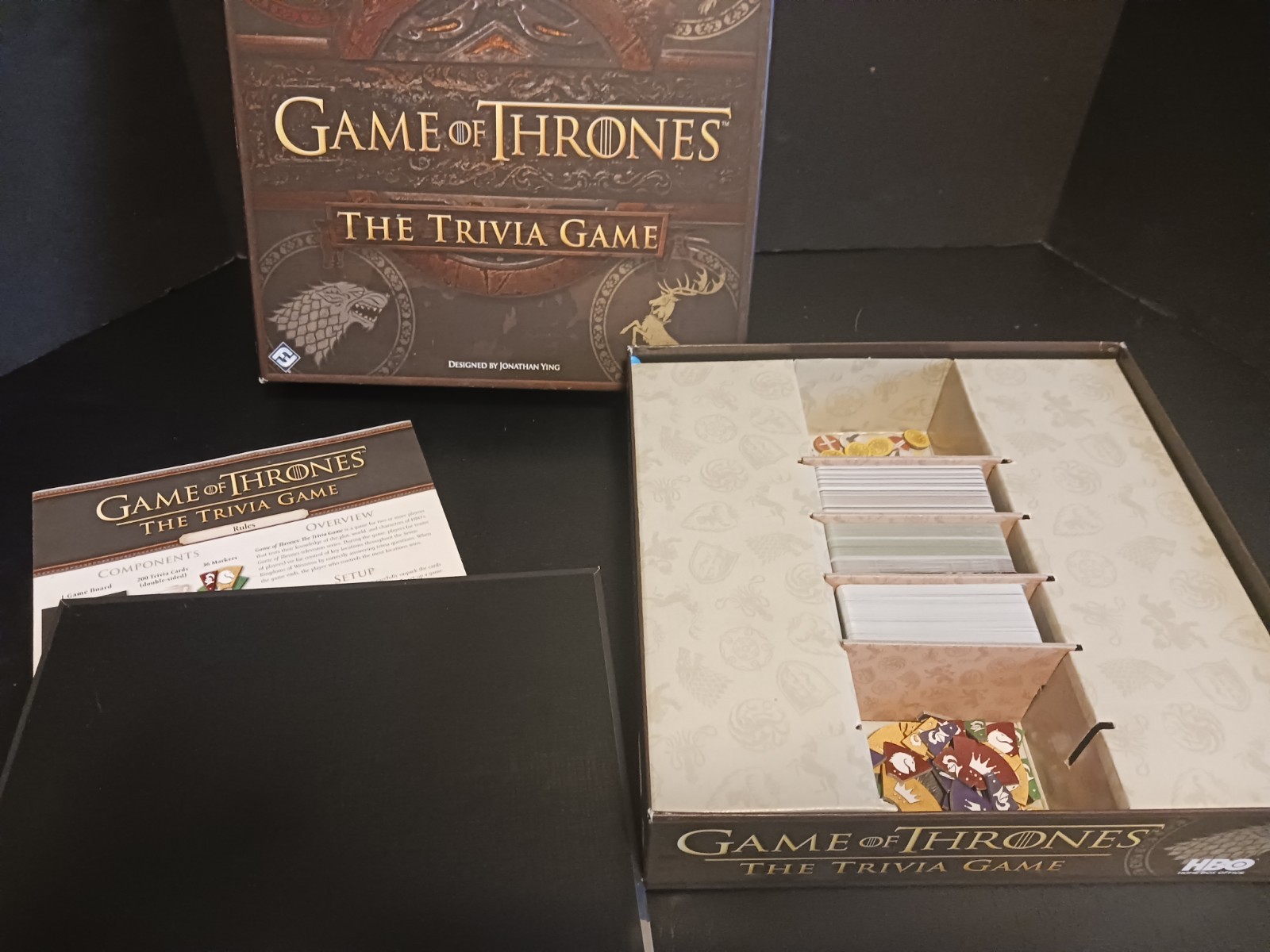 Game of Thrones The Trivia Game FANTASY FLIGHT Games 2015 HBO 100% Complete