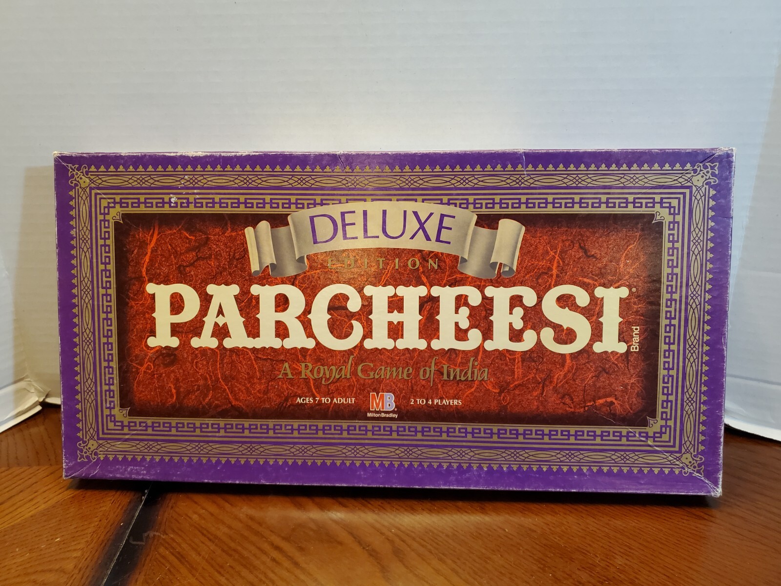 Deluxe Parcheesi Milton Bradley 1989 Edition Royal Game Of India