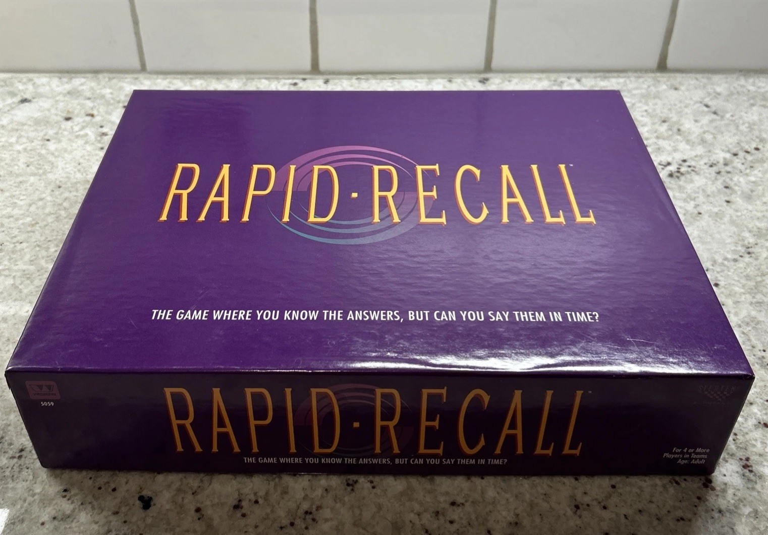 RAPID RECALL Board Game 1993 VINTAGE 100% COMPLETE 4+ Players