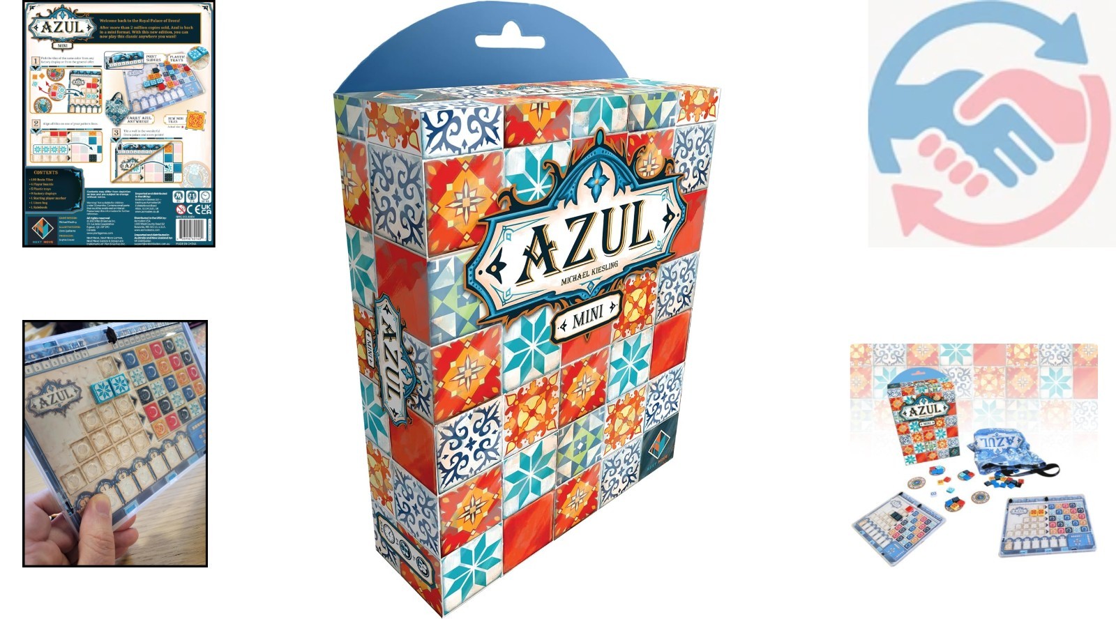 Charming Mini Board Game – Tile Placement Strategy for Family Fun & Travel Play