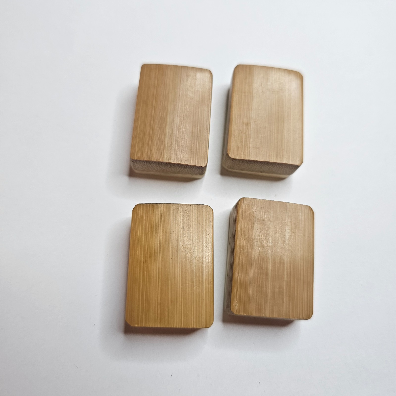 ~4~ c.1920-30s MAH-JONG BAMBOO BONE TILES #7 COINS DOTS WHEELS MA JONGG MAHJONG