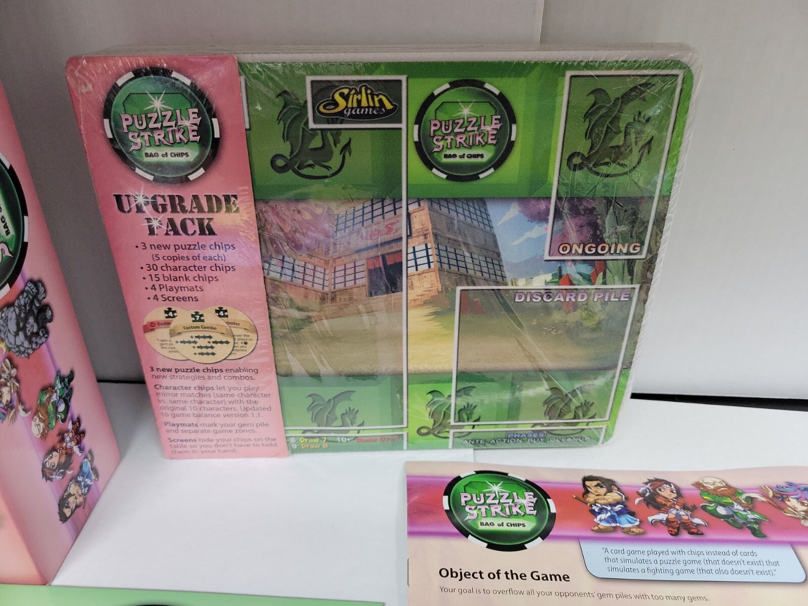 Puzzle Strike: Bag of Chips and upgrade pack by Sirlin games Used Complete