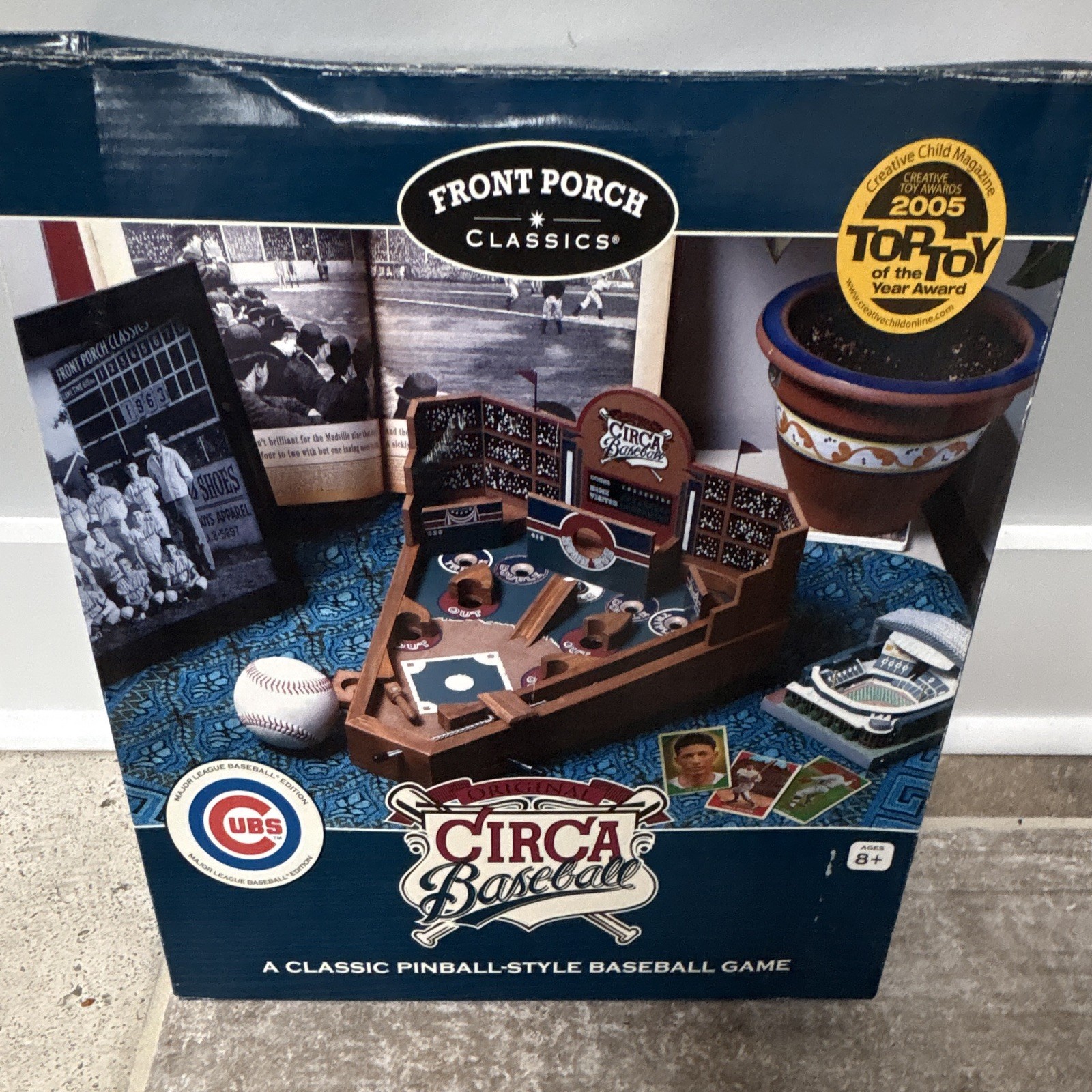 Front Porch Classics Original Circa Baseball Wooden Pinball-Style Game Cubs