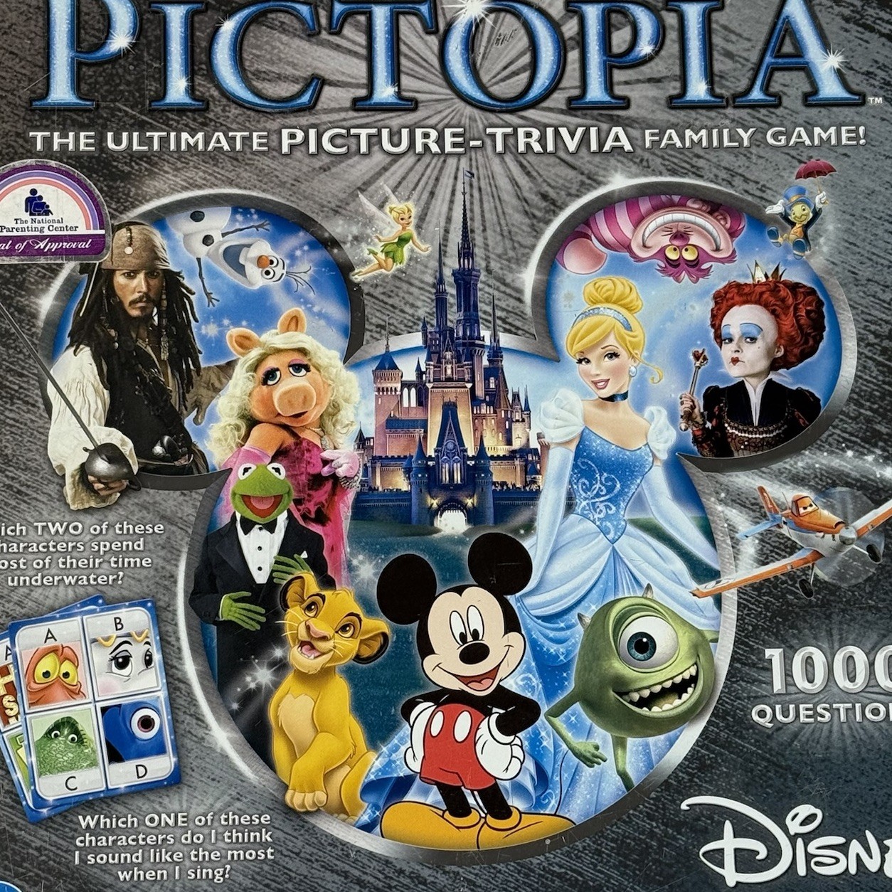 Pictopia Disney Edition Picture Trivia Family Game Ages 7+ New Sealed
