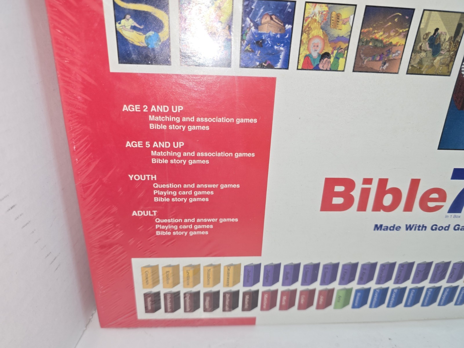 Bible Games 7 In One Box New Sealed 1994 Vintage Ages 2 And Up Education Fun