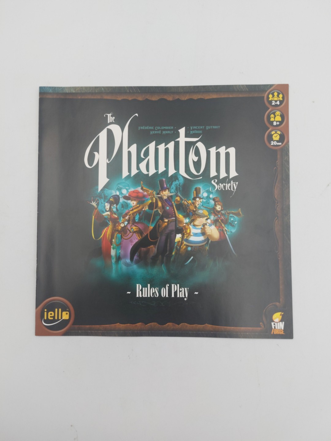 The Phantom Society Board Game(2017) Iello & Fun Forge Complete Used