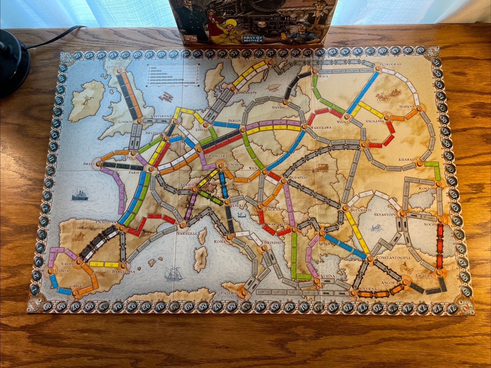 Days of Wonder Ticket to Ride Europe Board Game New In Open box