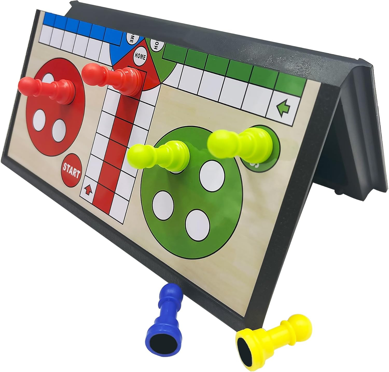Magnetic Ludo Travel Board Game Set, Folding Design and Light-Weight, Gift for K