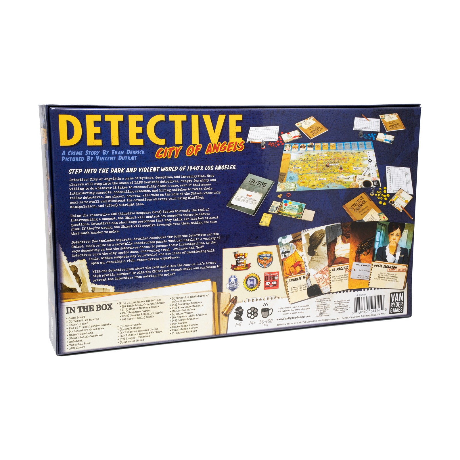 New – Van Ryder Games Detective: City of Angels – Ages 14+ | 1-5 players