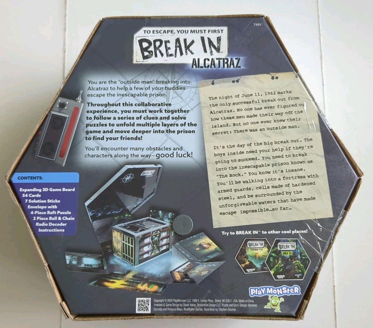 BREAK IN Alcatraz NEW Sealed Escape Room Game