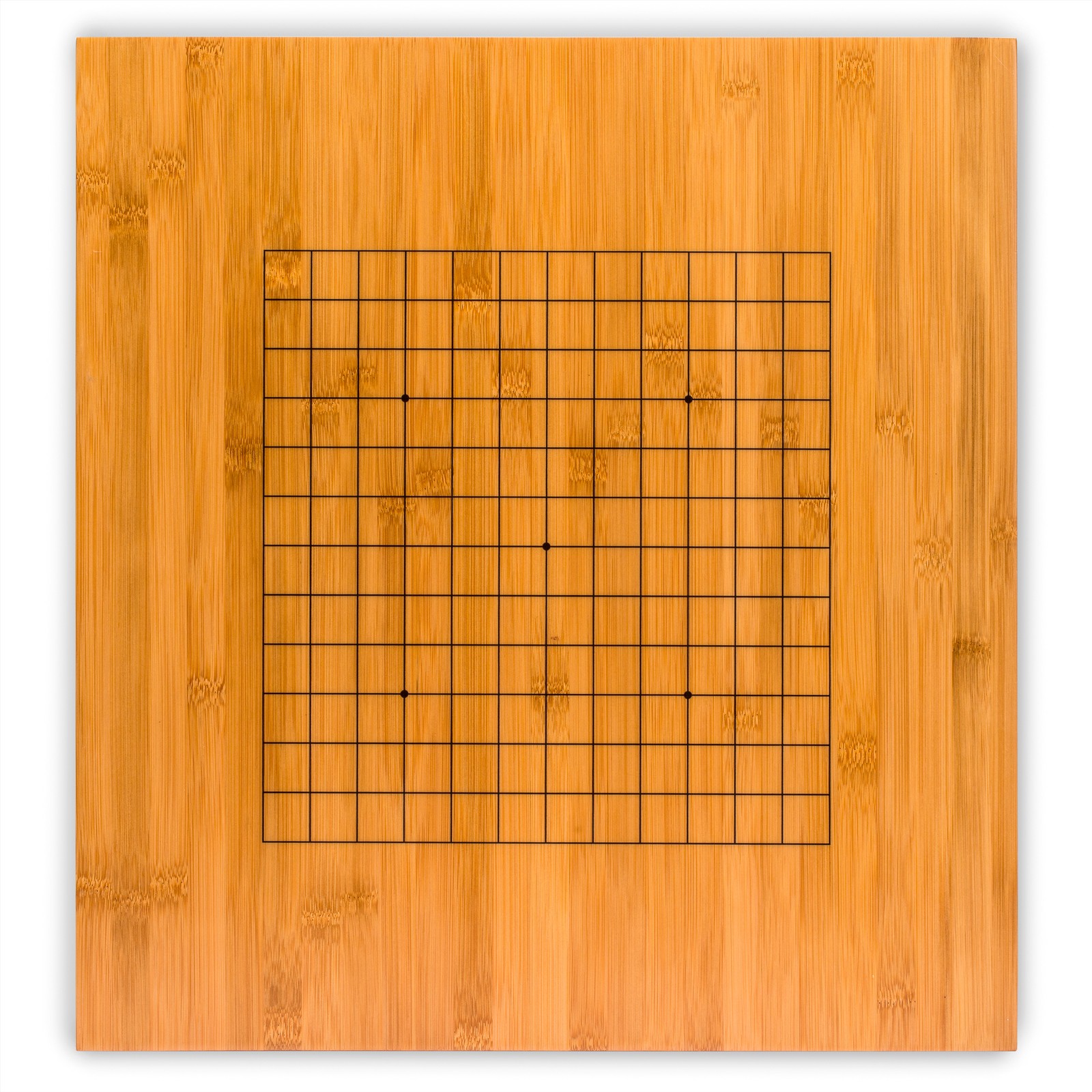 Bamboo 0.8-Inch Reversible 19×19/13×13 Go Game Set Board w/ Bowls and Stones