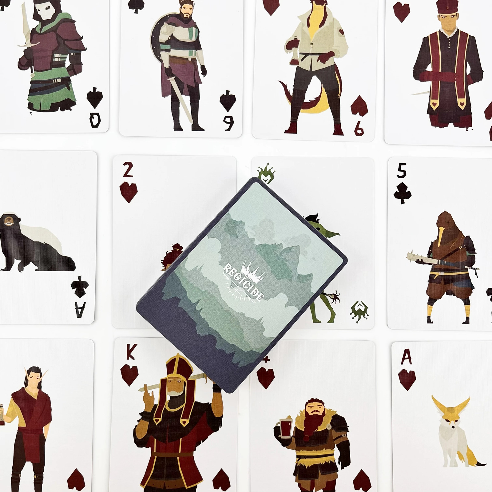 Regicide Cooperative Card Game Strategy Puzzle Board Game for 1-4 Players