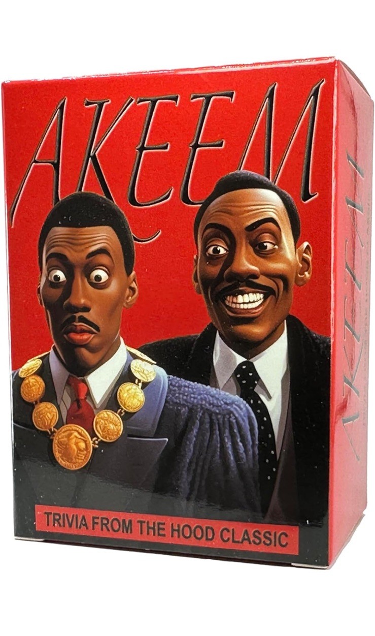 Card Plug Akeem from Queens to Zamunda Trivia Card Game 100 Challenging Question