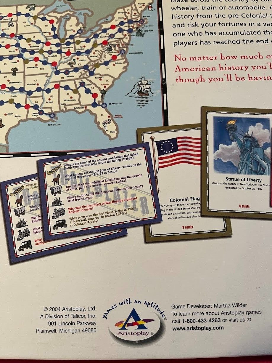 Trailblazer Trivia Board Game, Aristoplay, 2004