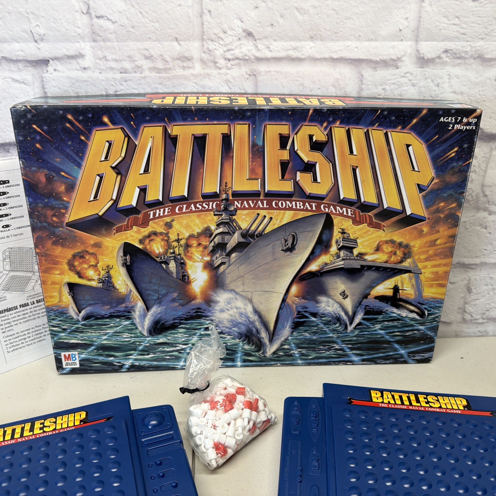 BATTLESHIP Strategy Game Milton Bradley Vintage 2002 You Sunk My Battleship