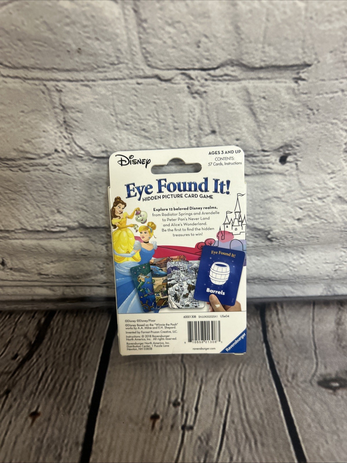 DISNEY EYE FOUND IT! HIDDEN PICTURE CARD GAME 2018 RAVENSBURGER & DISNEY PIXAR