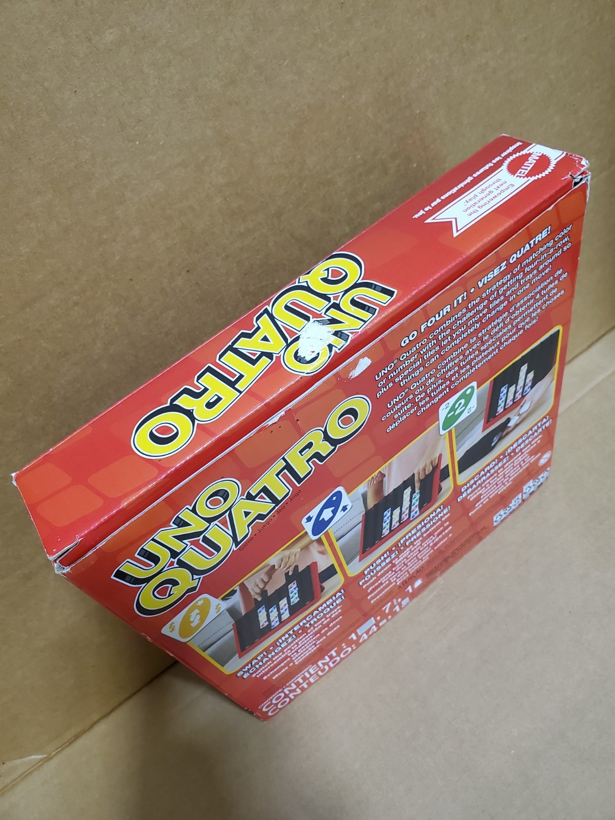 Uno Quatro Mattel Games 2022 Fully Complete 44/44 Tiles, Bag, Board & Rule Sheet