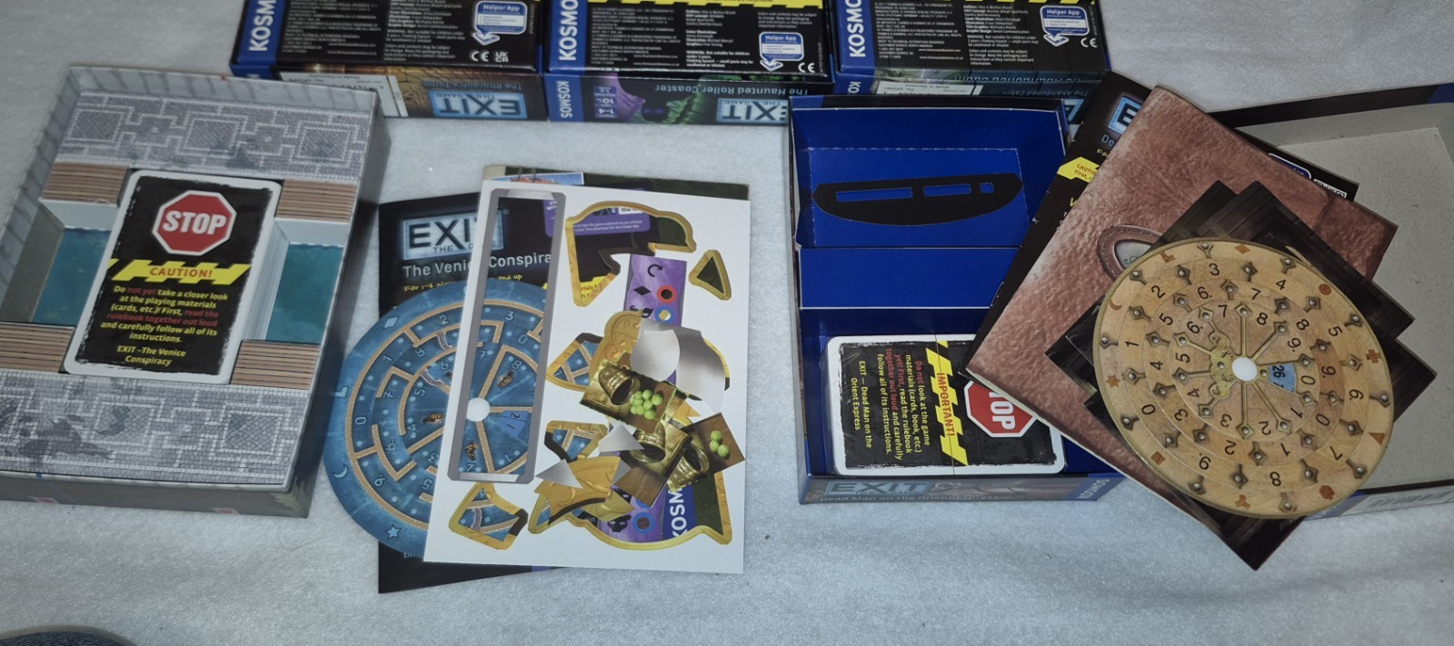 EXIT The Game Lot Of 7 – Excellent Condition Escape Jigsaw Puzzle Games Kosmos