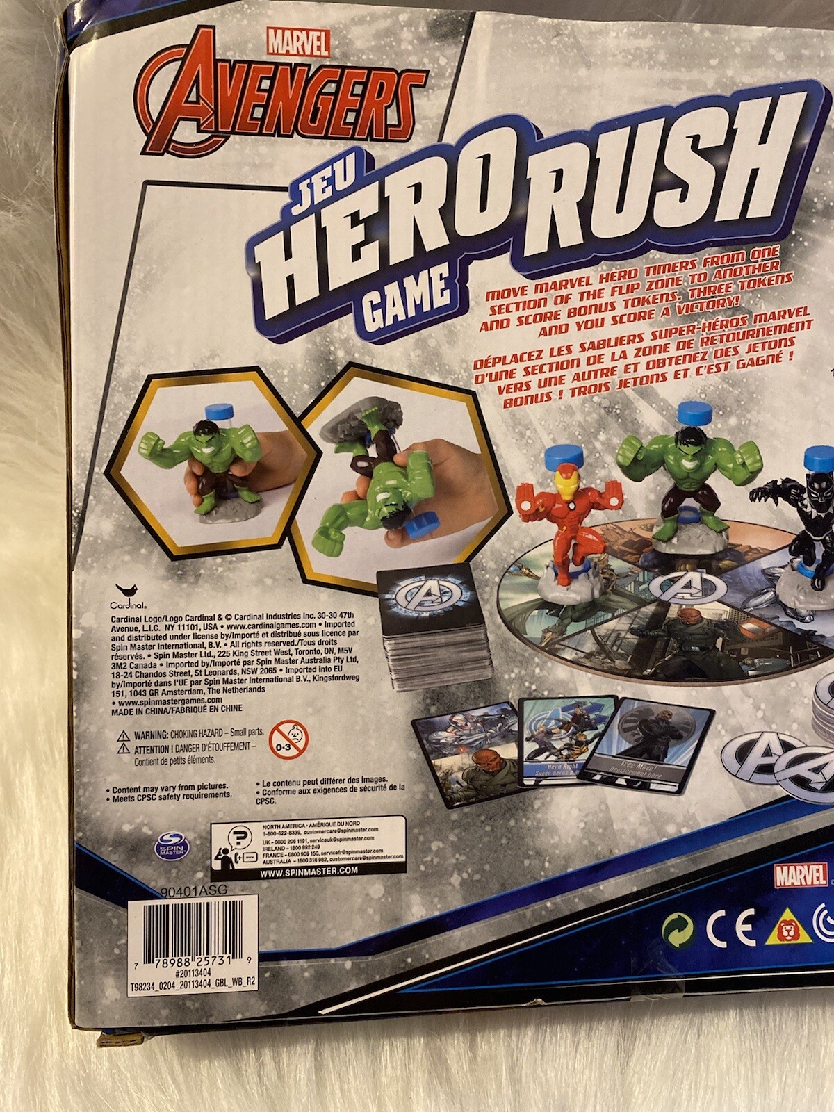 Marvel Avengers Jeu Hero Rush Lids Kids Board Game