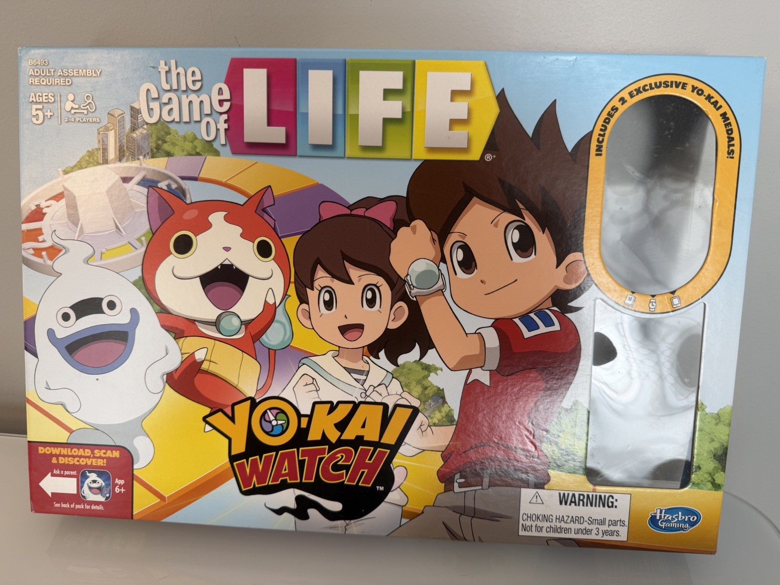 Game of Life Yo-kai Yokai Watch Board Game Hasbro complete except bonus medals