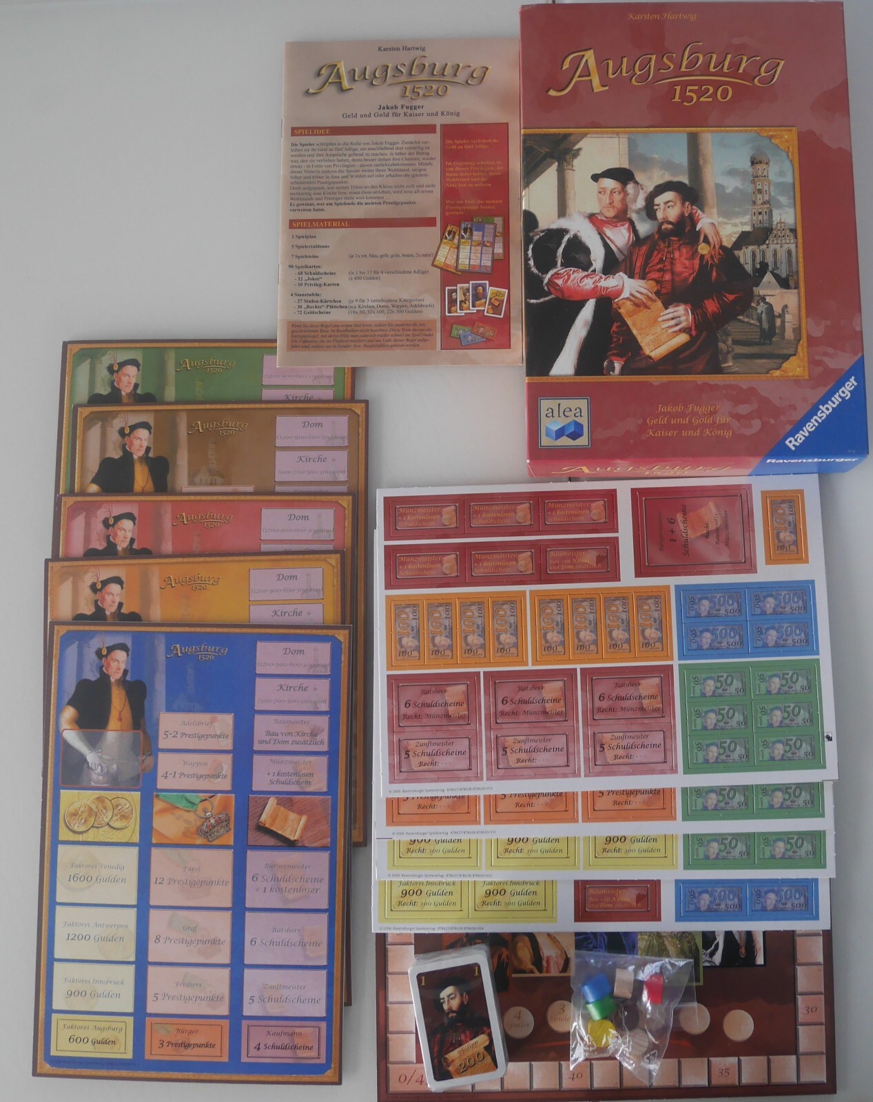 Like New, Complete Content OVP: Augsburg 1520! The Jakob Fugger Game! Complete