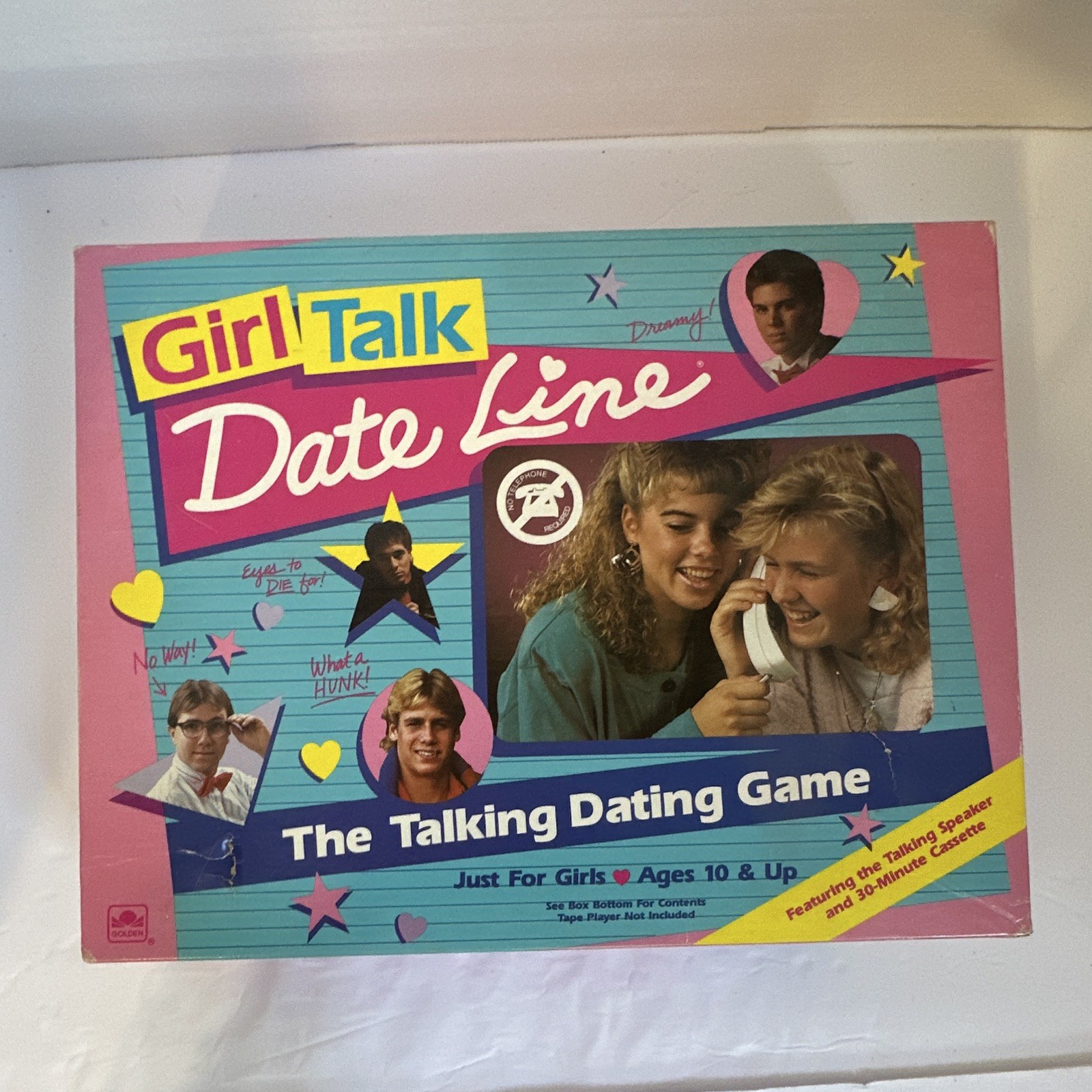 Golden Girl Talk Date Line Talking Dating Board Game 1989 MPN 4251 2+ Players