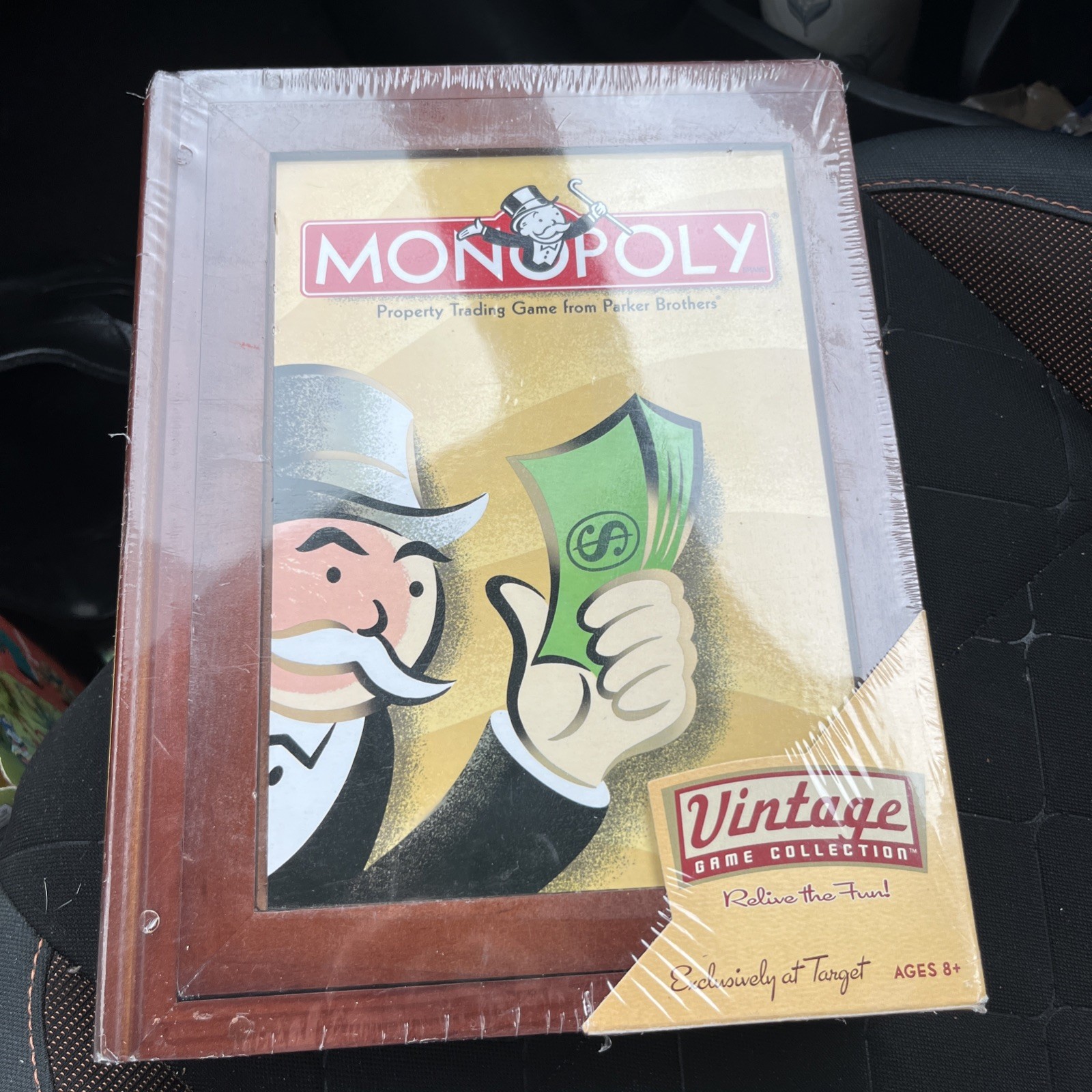 NEW Hasbro 42749 MONOPOLY Vintage Game Collection Wooden Bookshelf Board NISP