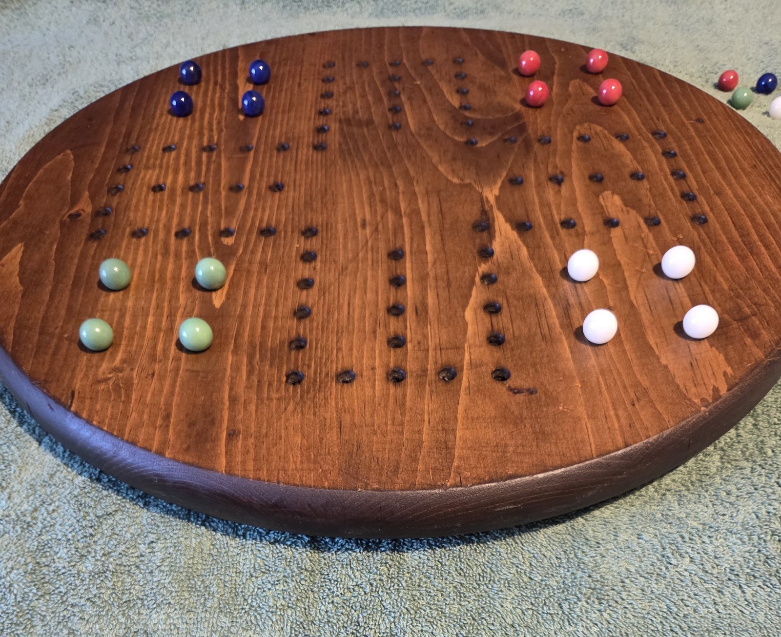 Vintage Aggravation / Wahoo Board Game, Complete with Marbles for 2-4 Players