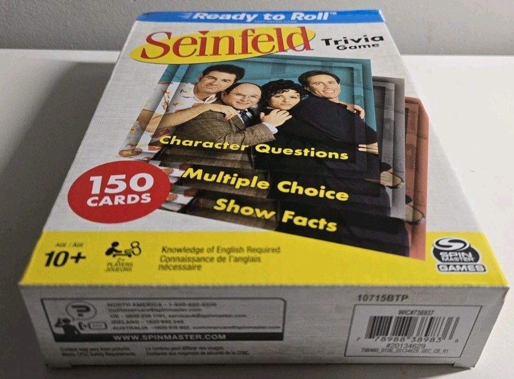 SEINFELD TRIVIA GAME Ready To Roll NEW 2021 Trivia Game Pop Culture 90’s