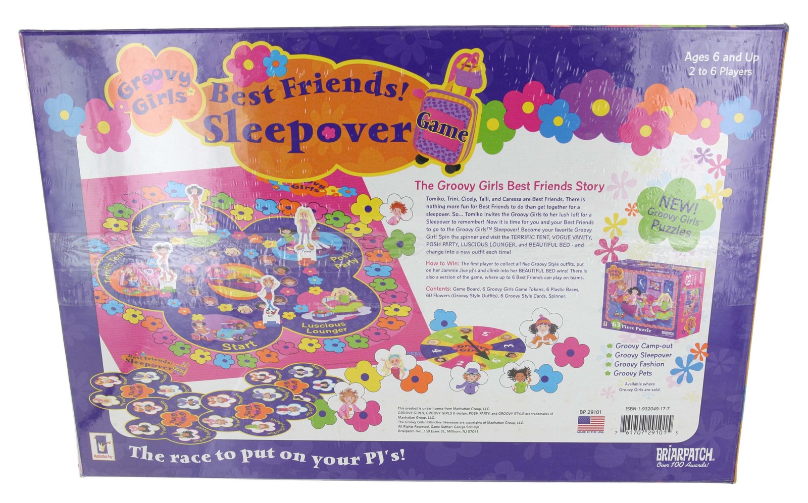 Groovy Girls Best Friends Sleepover Board Game by Briarpatch, New