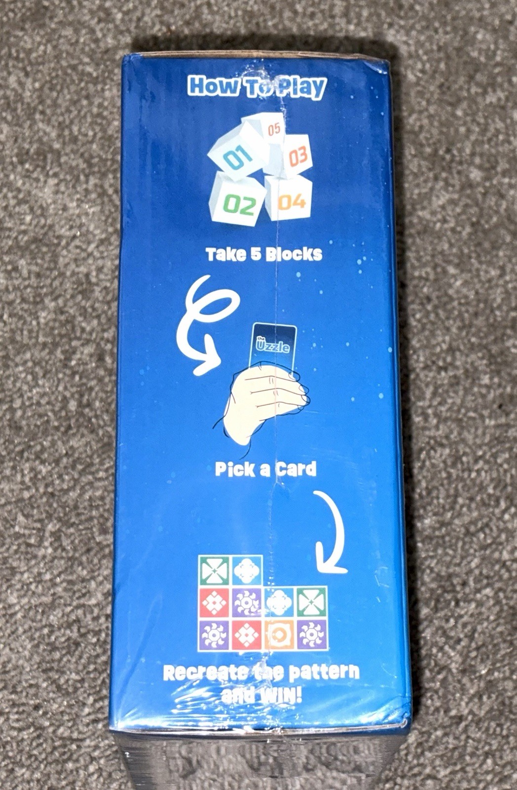 The Uzzle Board Game 2nd Edition 2x Bigger Blocks 100 New Challenges NEW