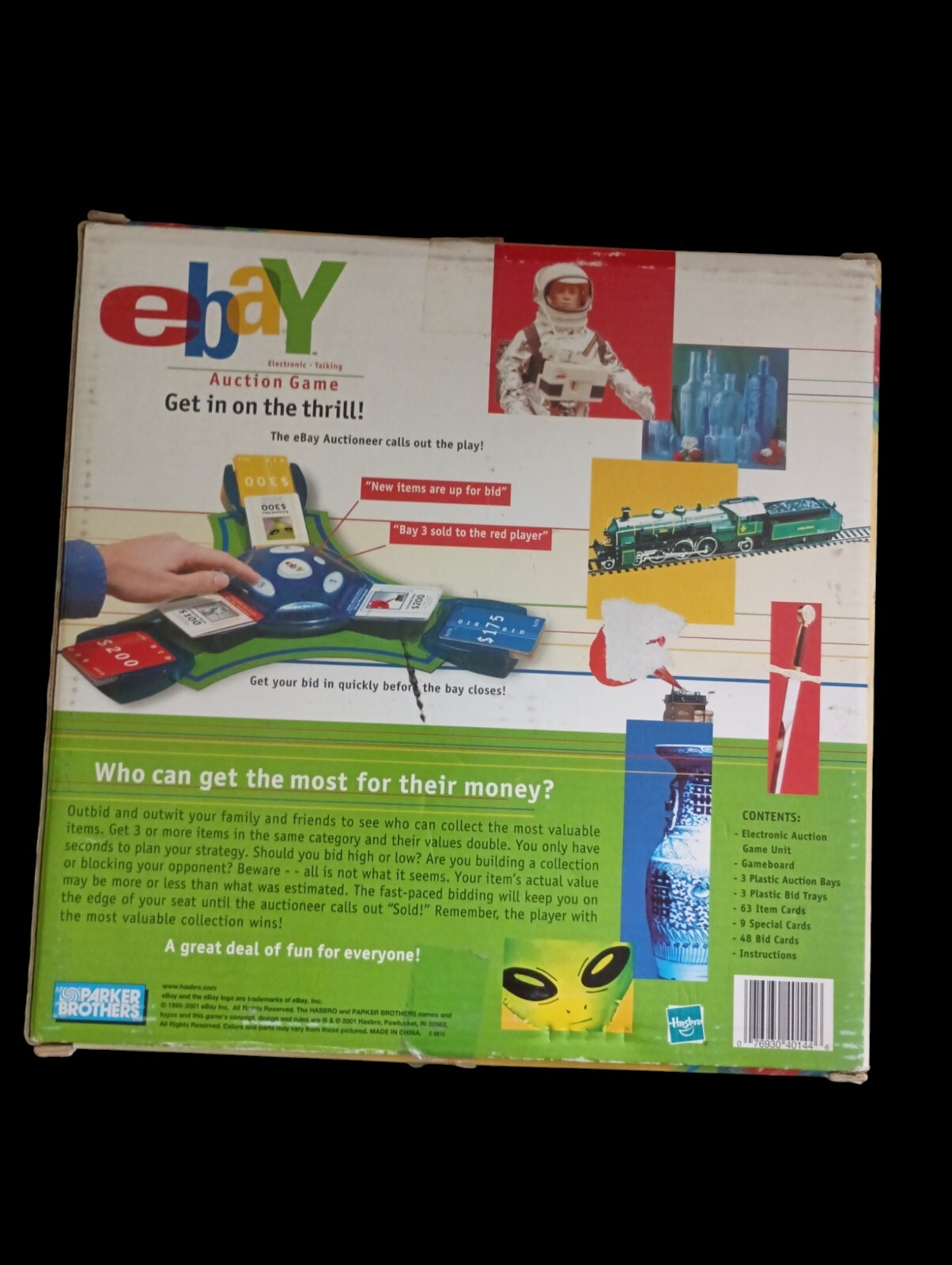 Vintage 2001 EBAY Electronic Talking Auction Board Game Hasbro Parker Bros.