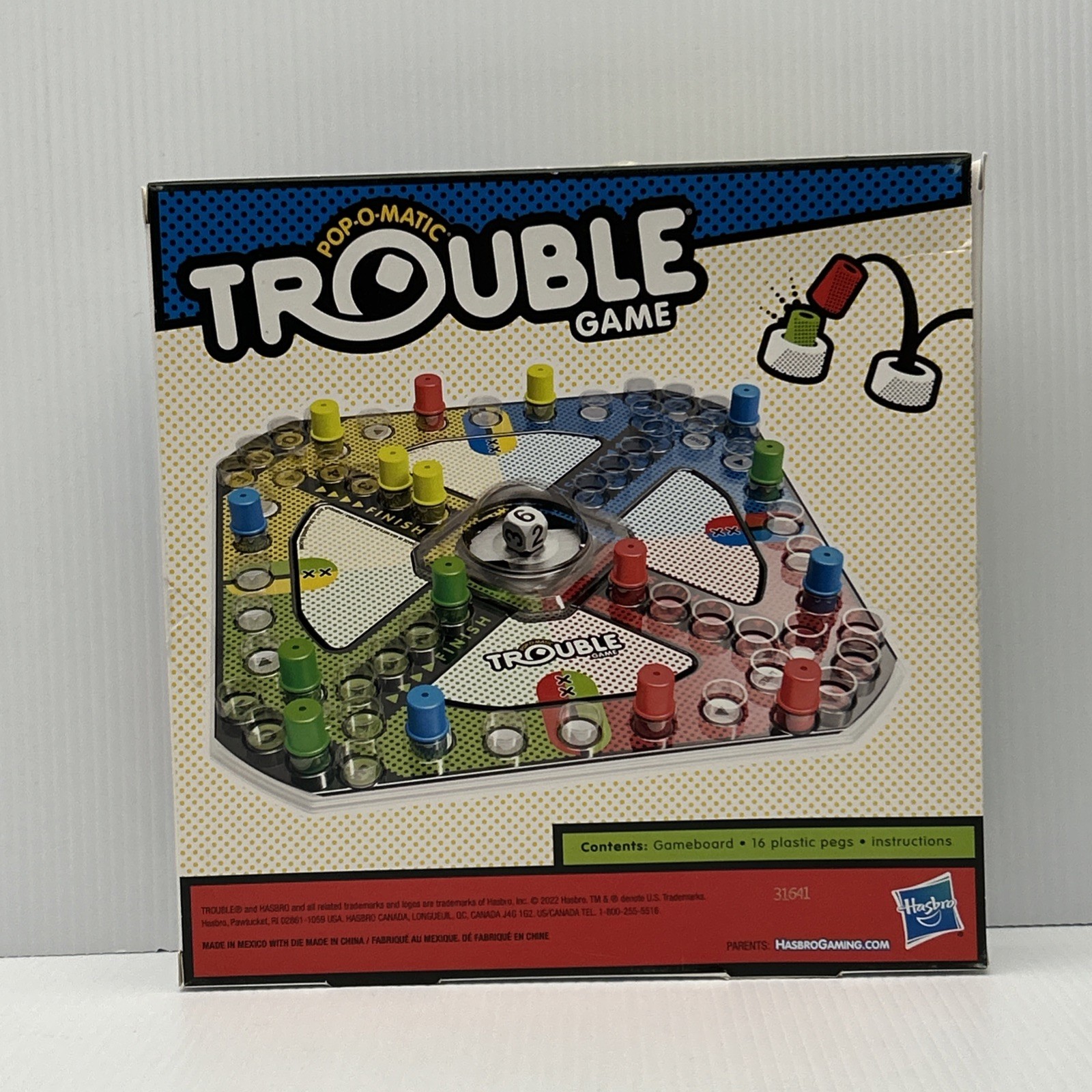 Hasbro Trouble Game 2022 Ages 5+ Strategy Board W/ Pop-O-Matic New In Box