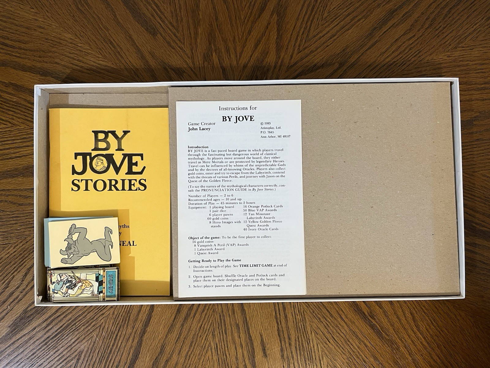 By Jove Board Game (1983 Aristoplay) Incomplete Read