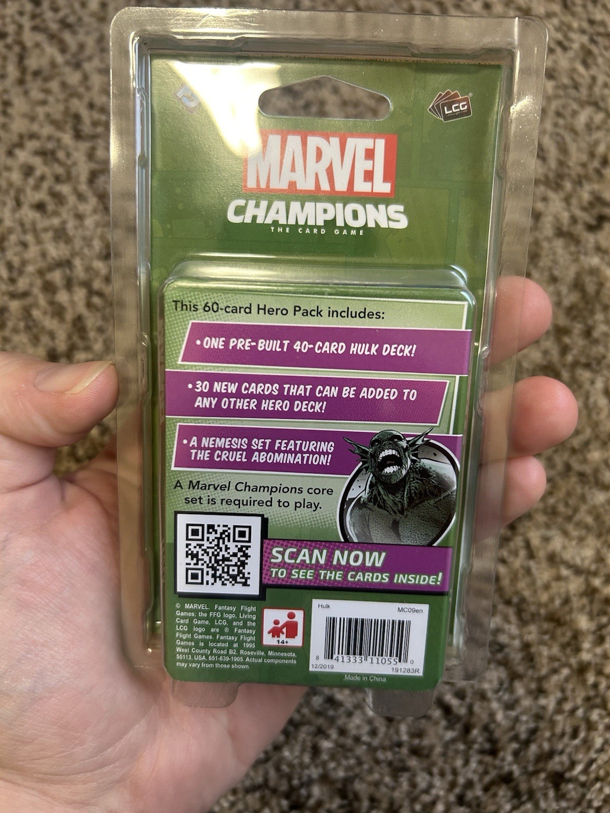 FFG Marvel Champions Hulk Hero Pack