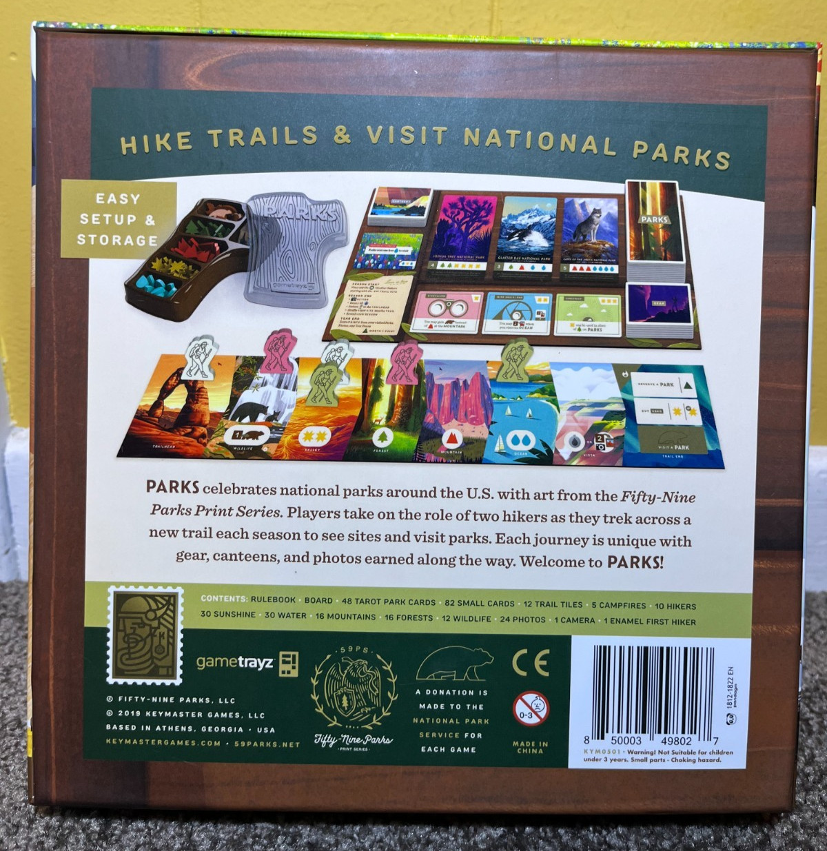 Keymaster Games: PARKS Board Game 1st Ed + Nightfall & Wildlife Expansions (NIS)