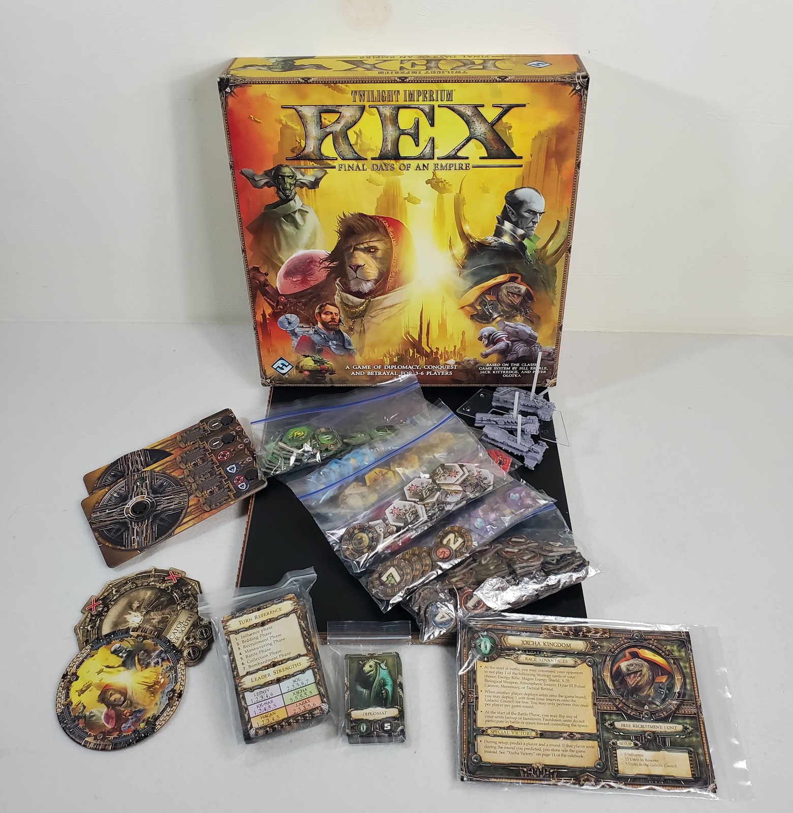 Twilight Imperium Rex Final Days of an Empire Board Game Complete Fantasy Flight