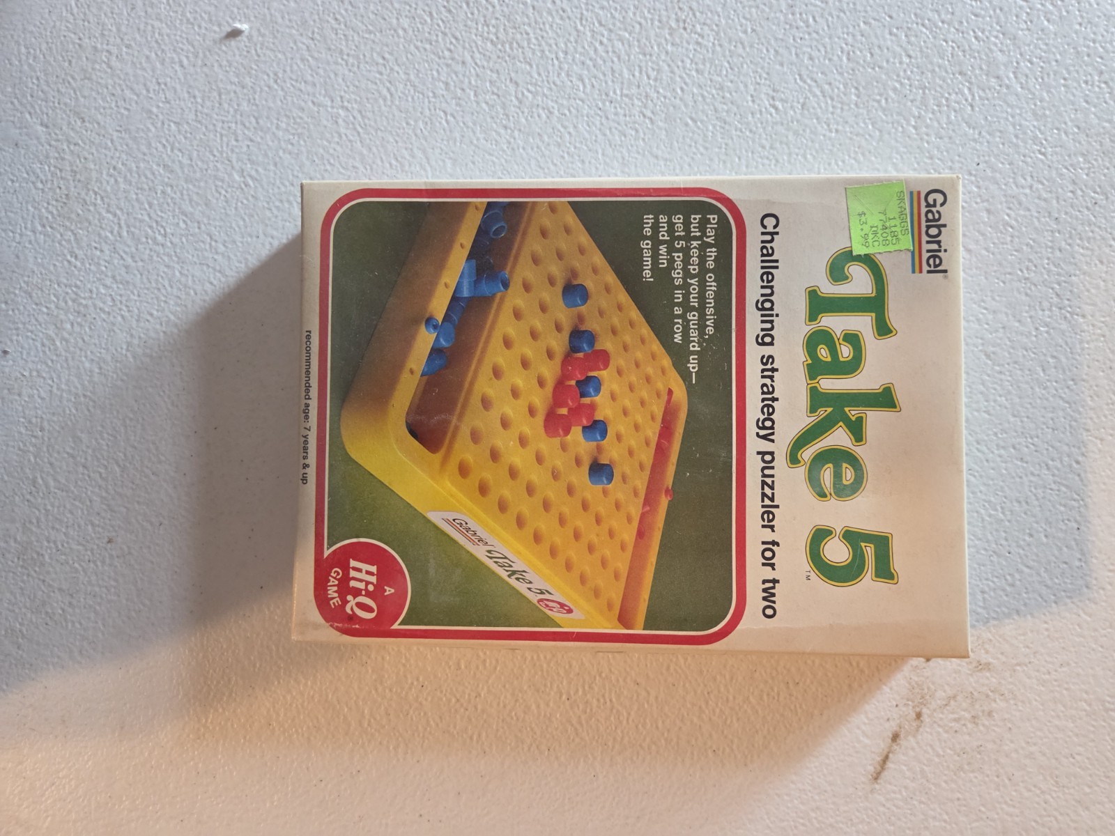 Vintage 1977 TAKE 5 Strategy Puzzler Hi-Q Game Gabriel 77452 Sealed
