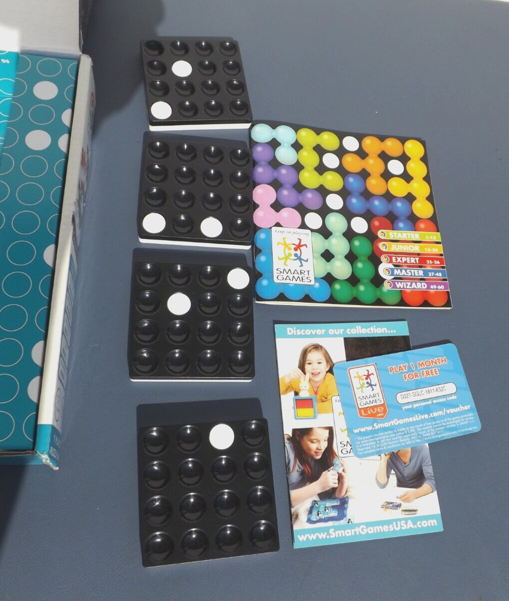 SMART GAMES QUADRILLION MAGNETIC GRIDS – 7 TO ADULT FOR 1 PLAYER PUZZLE GAME